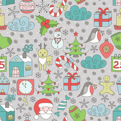 Christmas seamless pattern