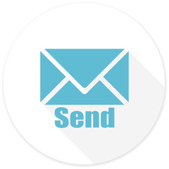 send flat design modern icon