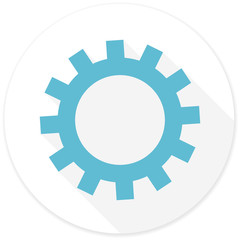 gear flat design modern icon