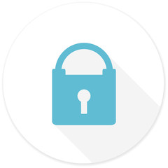 padlock flat design modern icon