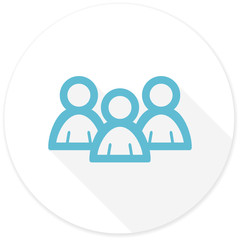 forum flat design modern icon