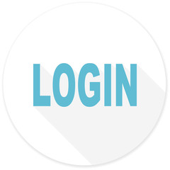 login flat design modern icon