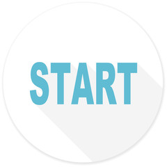 start flat design modern icon