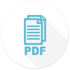 pdf flat design modern icon,