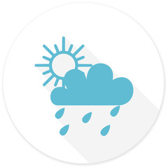 rain flat design modern icon