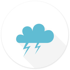 storm flat design modern icon
