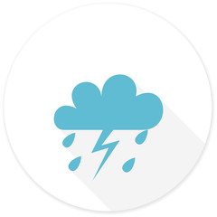 storm flat design modern icon