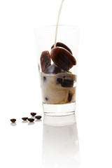 Milk coffee.