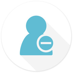 remove contact flat design modern icon