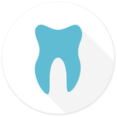 tooth flat design modern icon