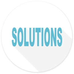 solutions flat design modern icon