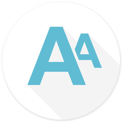 alphabet flat design modern icon