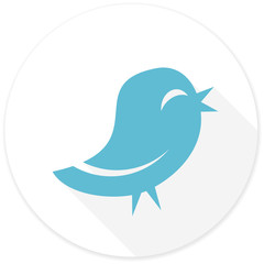Obraz premium twitter flat design modern icon