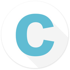 copyright flat design modern icon