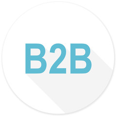 b2b flat design modern icon