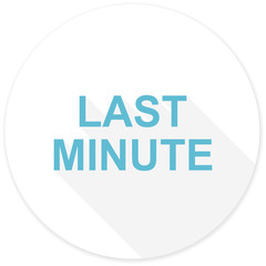 last minute flat design modern icon