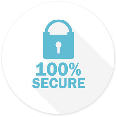 secure flat design modern icon