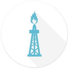 gas flat design modern icon