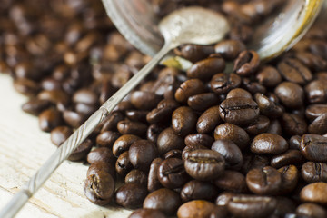 Coffee beans.