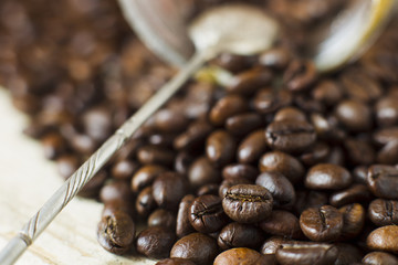 Coffee beans.