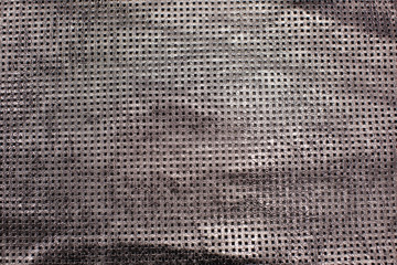 Texture silver perforated leather