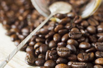 Coffee beans.