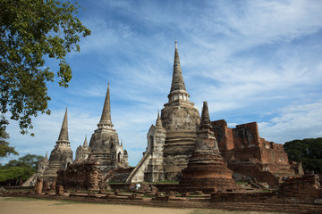 Fototapeta na wymiar Ancient Temple In Ayutthaya