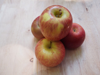 Fototapeta na wymiar healthy fruit apple wooden background