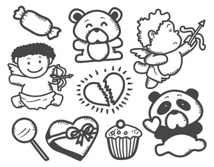 valentines day doodle