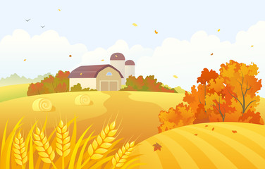 Autumn barn