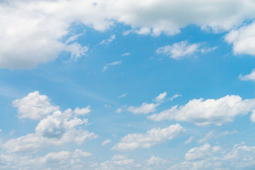 clouds in the blue sky