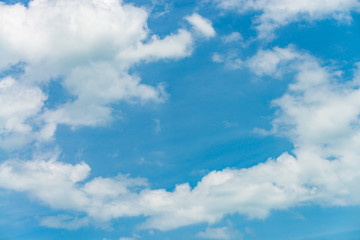 clouds in the blue sky