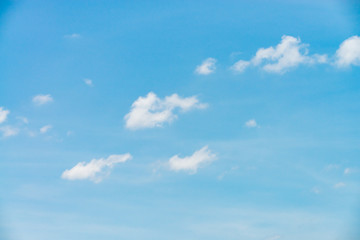 clouds in the blue sky