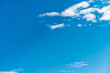 clouds in the blue sky