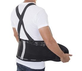 Worker wear back support belts for support and improve back post