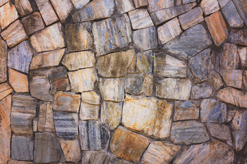 Stone wall background texture, Vintage effect