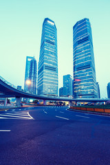 Fototapeta premium Urban landscape and modern architecture in Shanghai, China