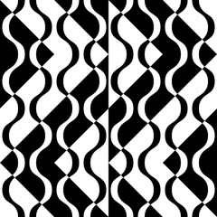 Seamless Curved Shape Pattern