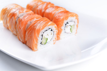 sushi with salmon