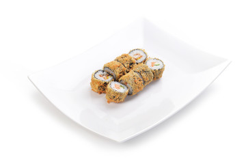 Delicious sushi rolls
