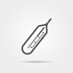 Medical thermometer icon