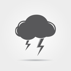 Weather icon of storm