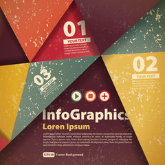Modern abstract banner design for infographics