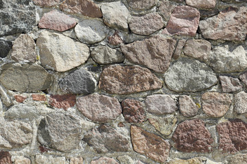 Mittelalterliche Feldsteinmauer