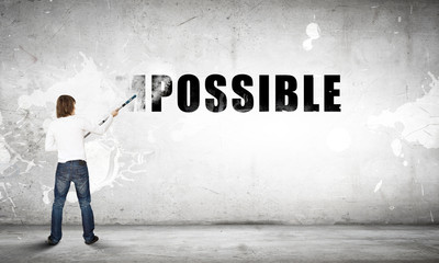 Obraz premium Nothing is impossible