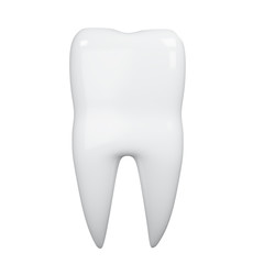 3d illustration of a tooth on a white background