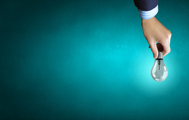 Bulb in hand