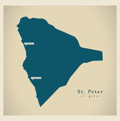 Modern Map - St. Peter DM