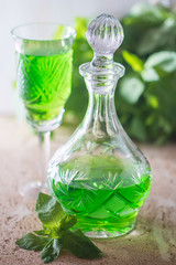 Green drink with soda