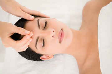 Woman in an acupuncture therapy - 89033294